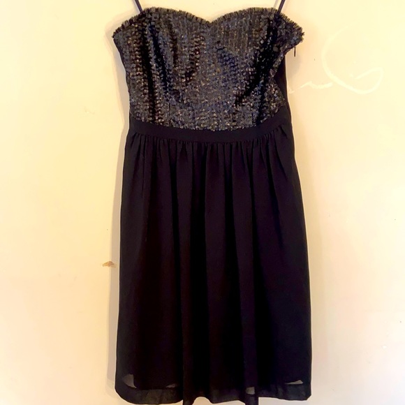 KENSIE BLACK STRAPLESS DRESS - Picture 1 of 4